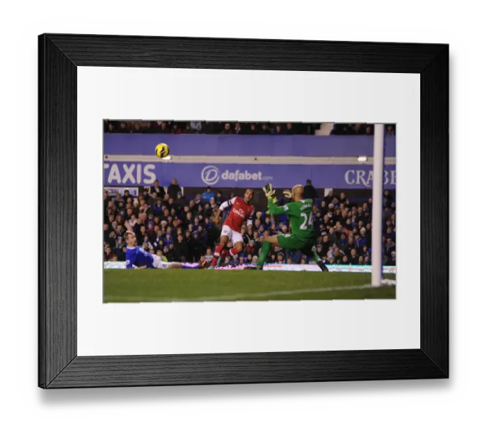 Framed Print : Theo Walcott Scores Stunner Past Tim Howard: Everton vs Arsenal, Premier League 2012-13 Framed Print : Theo Walcott Scores Stunner Past Tim Howard: Everton vs Arsenal, Premier League 2012-13