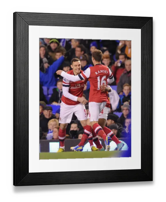 Framed Print : Arsenal vs Everton: Premier League Clash at Goodison Park (November 2012)
