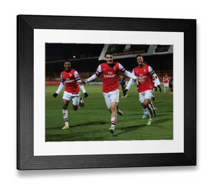 Framed Print : Arsenal U19s Triumph: Toral, Akpom, Angha Celebrate Goals Against Athletico Bilbao U19 - NextGen Series Framed Print : Arsenal U19s Triumph: Toral, Akpom, Angha Celebrate Goals Against Athletico Bilbao U19 - NextGen Series