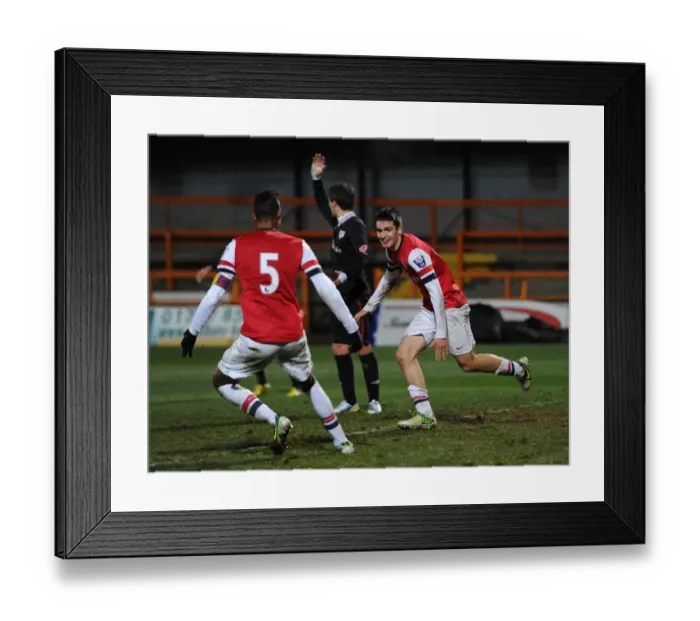 Framed Print : Arsenal U19s Celebrate Victory: Toral and Angha's Goals Against Athletico Bilbao in NextGen Series Framed Print : Arsenal U19s Celebrate Victory: Toral and Angha's Goals Against Athletico Bilbao in NextGen Series