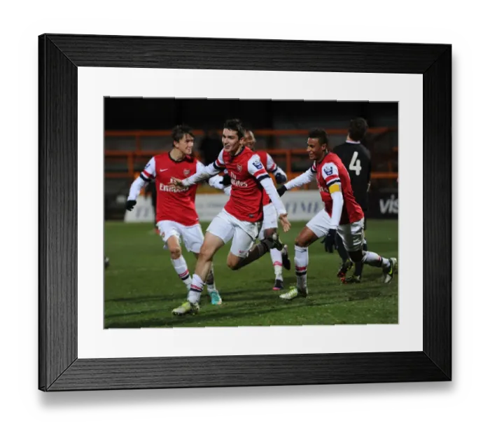 Framed Print : Arsenal U19s: Toral, Angha, Olsson Celebrate Goals Against Athletico Bilbao in NextGen Series Framed Print : Arsenal U19s: Toral, Angha, Olsson Celebrate Goals Against Athletico Bilbao in NextGen Series