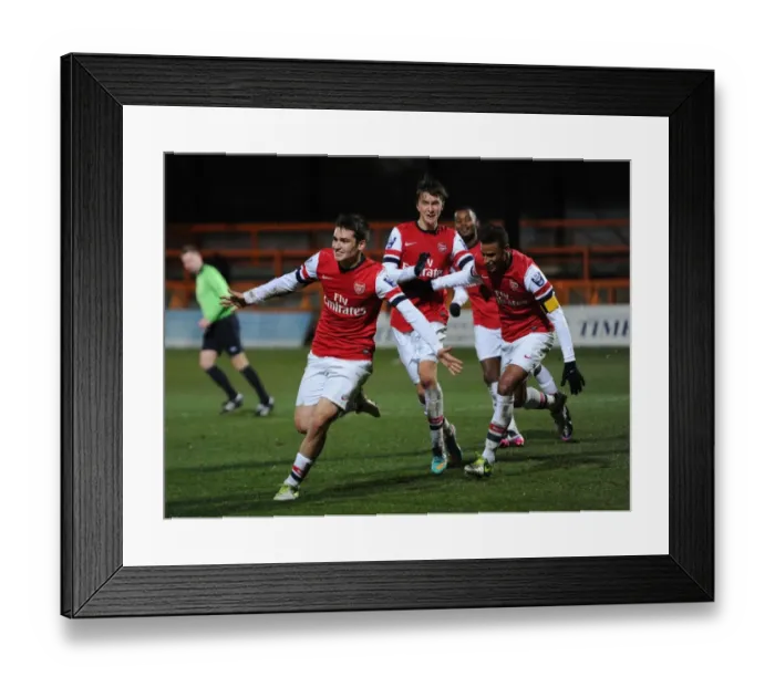 Framed Print : Arsenal U19 Triumph: Toral, Angha, Olsson Celebrate Goals Against Athletico Bilbao in NextGen Series Framed Print : Arsenal U19 Triumph: Toral, Angha, Olsson Celebrate Goals Against Athletico Bilbao in NextGen Series