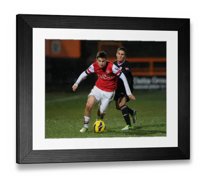 Framed Print : Arsenal's Jon Toral Outmaneuvers Athletico Bilbao's Jurgi Oteo in NextGen Series Match Framed Print : Arsenal's Jon Toral Outmaneuvers Athletico Bilbao's Jurgi Oteo in NextGen Series Match