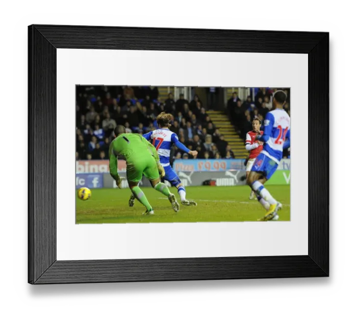 Framed Print : Santi Cazorla Scores Stunner Past Reading's Gorkss and Federici