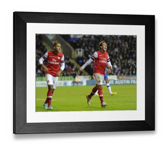 Framed Print : Santi Cazorla and Theo Walcott's Striking Partnership: Arsenal's 4-Goal Blitz against Reading (December 2012) Framed Print : Santi Cazorla and Theo Walcott's Striking Partnership: Arsenal's 4-Goal Blitz against Reading (December 2012)