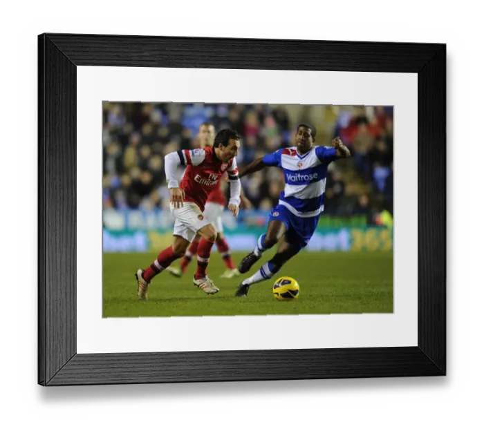 Framed Print : Santi Cazorla Outmaneuvers Mikele Leigertwood: Reading vs Arsenal, Premier League 2012-13 Framed Print : Santi Cazorla Outmaneuvers Mikele Leigertwood: Reading vs Arsenal, Premier League 2012-13