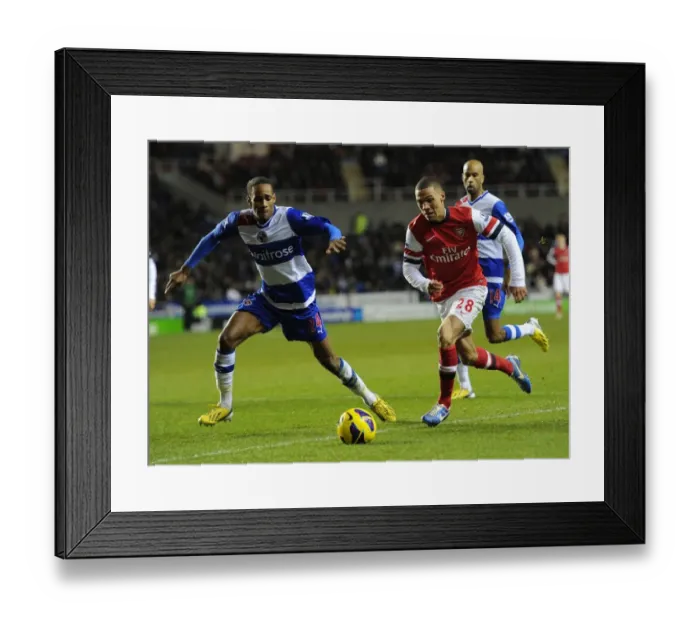 Framed Print : Clash of Talents: Kieran Gibbs vs. Shaun Cummings (2012-13) - Arsenal vs. Reading Framed Print : Clash of Talents: Kieran Gibbs vs. Shaun Cummings (2012-13) - Arsenal vs. Reading