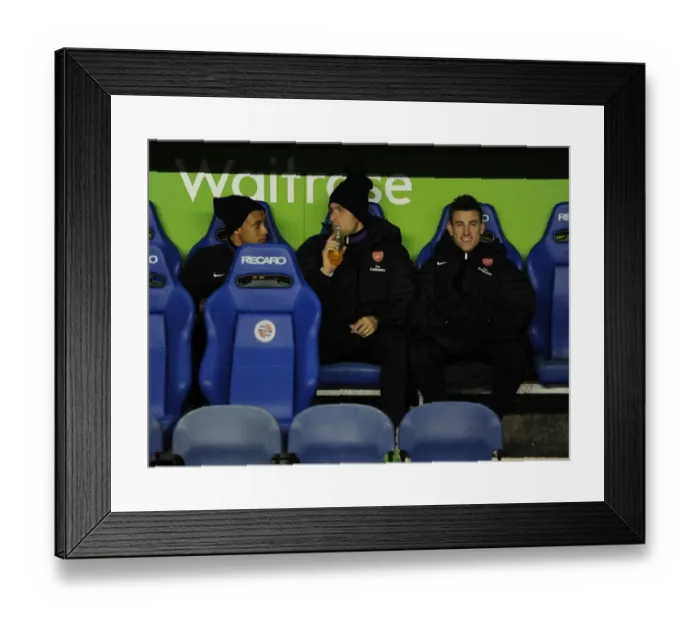 Framed Print : Arsenal Trio: Koscielny, Giroud, Coquelin Before Reading Match (2012-13) Framed Print : Arsenal Trio: Koscielny, Giroud, Coquelin Before Reading Match (2012-13)