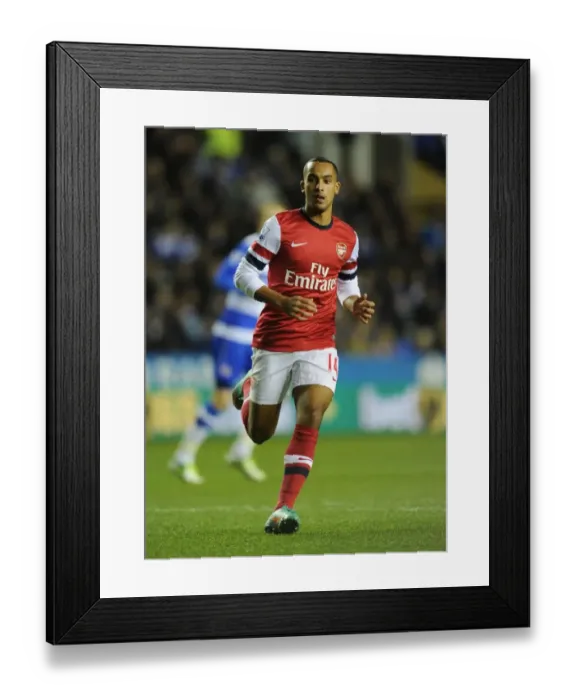Framed Print : Theo Walcott in Action: Arsenal vs. Reading, Premier League 2012-13 Framed Print : Theo Walcott in Action: Arsenal vs. Reading, Premier League 2012-13