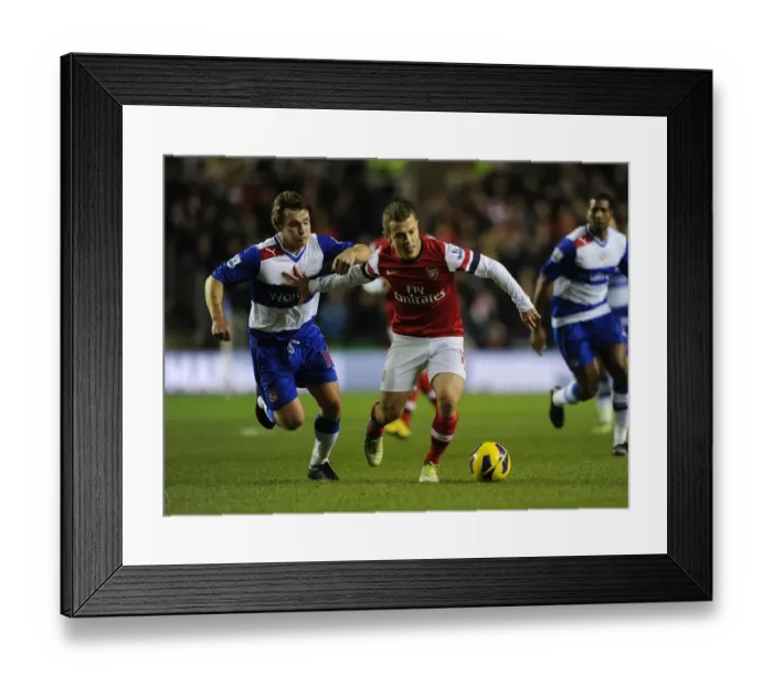 Framed Print : Jack Wilshere Dashes Past Jimmy Kebe: Reading vs Arsenal, Premier League 2012-13 Framed Print : Jack Wilshere Dashes Past Jimmy Kebe: Reading vs Arsenal, Premier League 2012-13