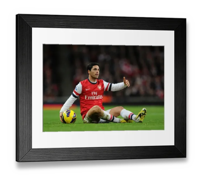 Framed Print : Mikel Arteta Leads Arsenal Against Newcastle United (2012-13) Framed Print : Mikel Arteta Leads Arsenal Against Newcastle United (2012-13)