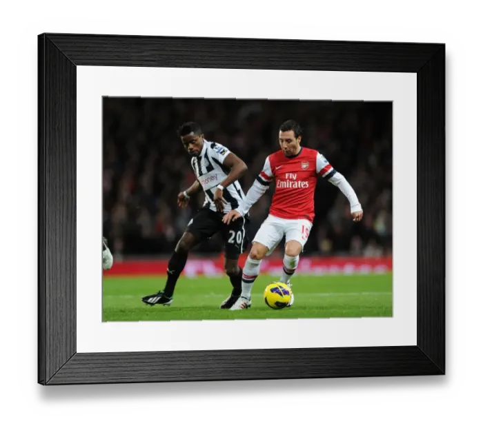 Framed Print : Clash at Emirates: Cazorla vs. Bigirimana, Arsenal vs. Newcastle United (2012-13)