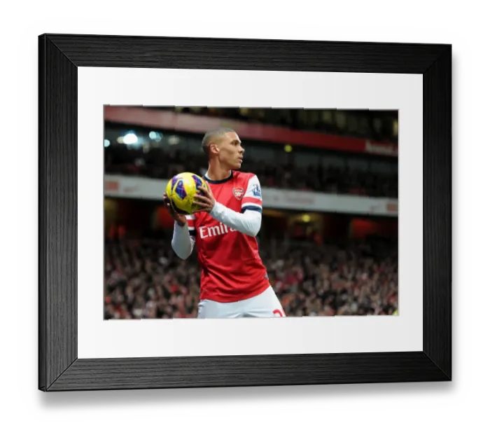 Framed Print : Kieran Gibbs (Arsenal). Arsenal 7: 3 Newcastle United. Barclays Premier League. Emirates Stadium Framed Print : Kieran Gibbs (Arsenal). Arsenal 7: 3 Newcastle United. Barclays Premier League. Emirates Stadium