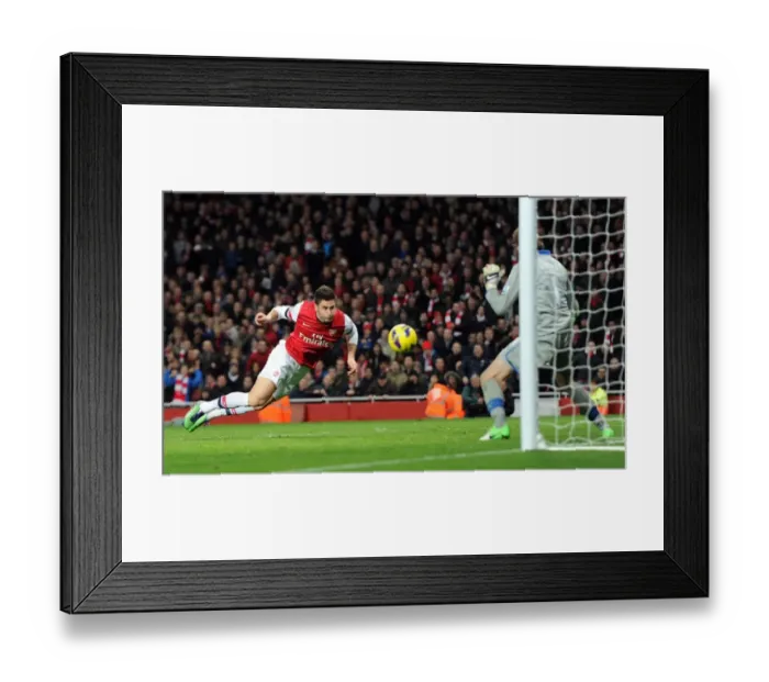 Framed Print : Olivier Giroud Scores Fifth Goal Past Tim Krul: Arsenal v Newcastle United, Premier League 2012-13 Framed Print : Olivier Giroud Scores Fifth Goal Past Tim Krul: Arsenal v Newcastle United, Premier League 2012-13