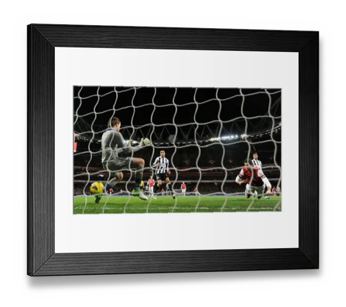 Framed Print : Olivier Giroud scores his 1st goal for Arsenal past Tim Krul (Newcastle). Arsenal 7 Framed Print : Olivier Giroud scores his 1st goal for Arsenal past Tim Krul (Newcastle). Arsenal 7