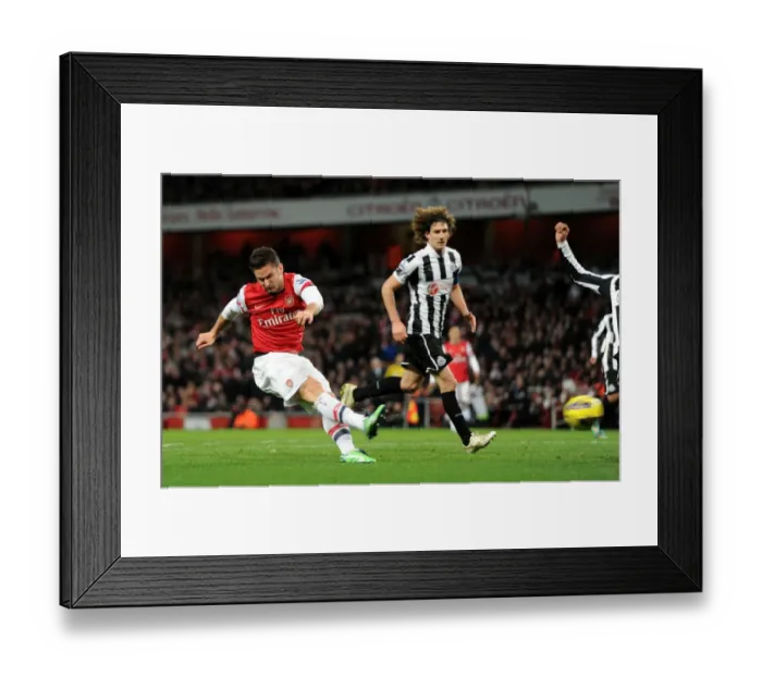 Framed Print : Giroud's Brace: Arsenal's Dominance over Newcastle United (2012-13) Framed Print : Giroud's Brace: Arsenal's Dominance over Newcastle United (2012-13)