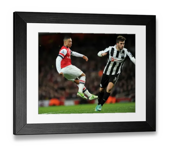 Framed Print : Alex Oxlade-Chamberlain Scores Second Goal Against Newcastle United, Premier League 2012-13 Framed Print : Alex Oxlade-Chamberlain Scores Second Goal Against Newcastle United, Premier League 2012-13