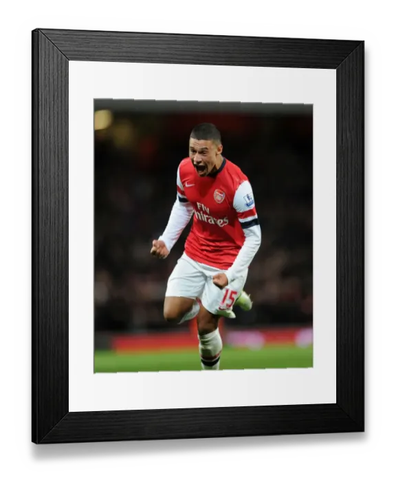 Framed Print : Alex Oxlade-Chamberlain's Brace: Arsenal's Winning Moment Against Newcastle United (2012-13) Framed Print : Alex Oxlade-Chamberlain's Brace: Arsenal's Winning Moment Against Newcastle United (2012-13)