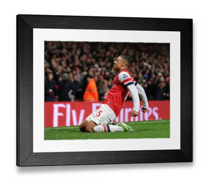 Framed Print : Alex Oxlade-Chamberlain's Thrilling Goal Celebration: Arsenal's Triumph Over Newcastle United, Premier League 2012-13 Framed Print : Alex Oxlade-Chamberlain's Thrilling Goal Celebration: Arsenal's Triumph Over Newcastle United, Premier League 2012-13