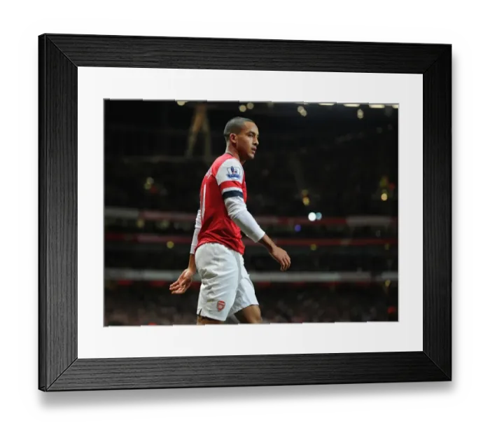 Framed Print : Theo Walcott in Action: Arsenal vs. Newcastle United, Premier League (2012-13)