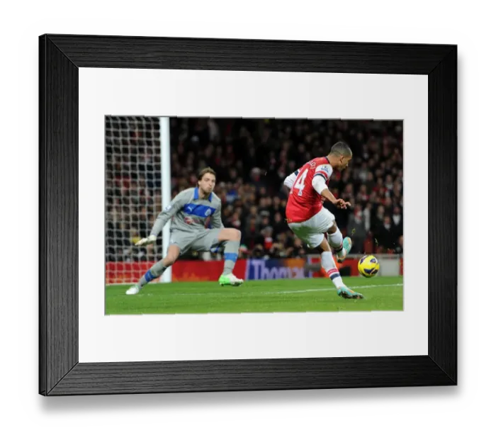 Framed Print : Theo Walcott Scores the Opener: Arsenal vs. Newcastle United, Premier League 2012-13 Framed Print : Theo Walcott Scores the Opener: Arsenal vs. Newcastle United, Premier League 2012-13