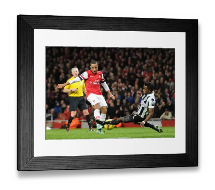 Framed Print : Theo Walcott Scores Double Against Newcastle: Arsenal vs Newcastle United, Premier League 2012-13