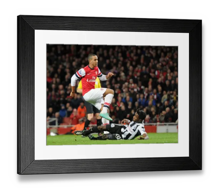 Framed Print : Theo Walcott Scores Double Against Newcastle United - Arsenal vs Newcastle Premier League 2012-13