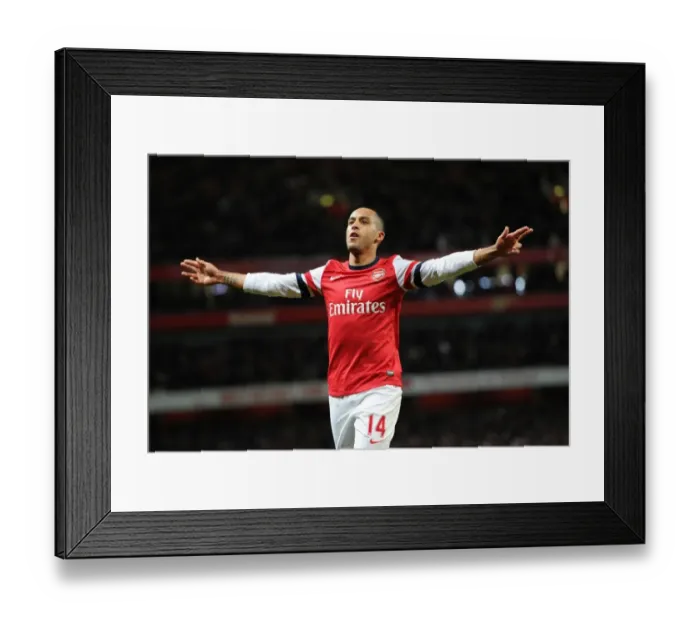 Framed Print : Theo Walcott's Brace: Arsenal vs. Newcastle United (Premier League, 2012-13)