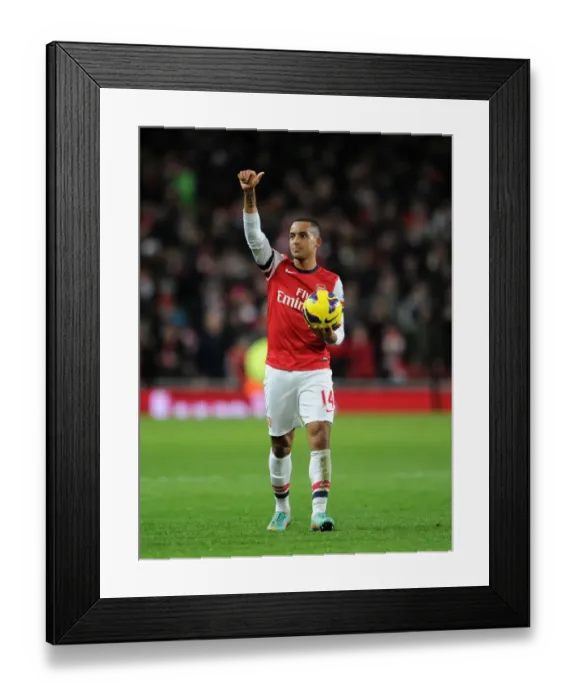Framed Print : Theo Walcott's Hat-trick Heroics: Arsenal v Newcastle United, Premier League 2012-13