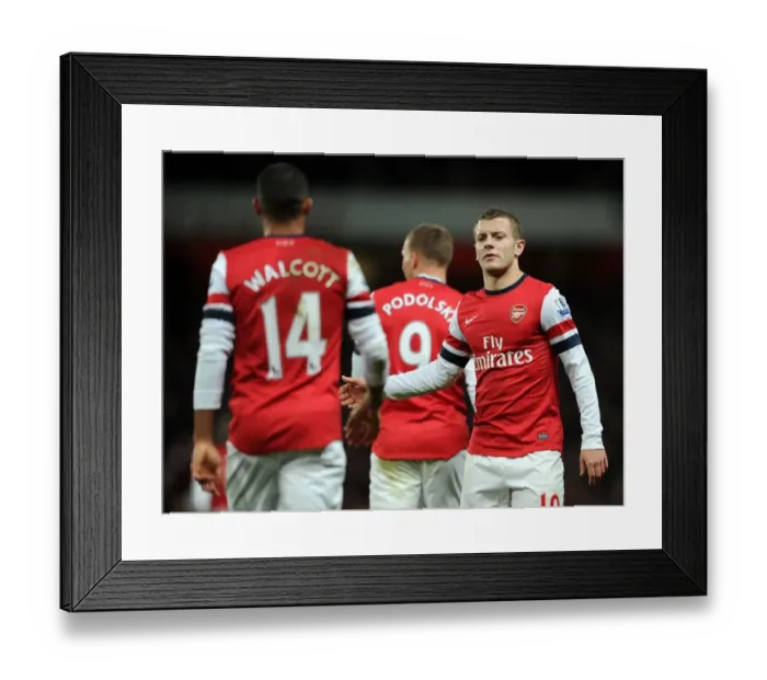 Framed Print : Jack Wilshere Celebrates Theo Walcott's Goal: Arsenal vs Newcastle United, Premier League 2012-13 Framed Print : Jack Wilshere Celebrates Theo Walcott's Goal: Arsenal vs Newcastle United, Premier League 2012-13