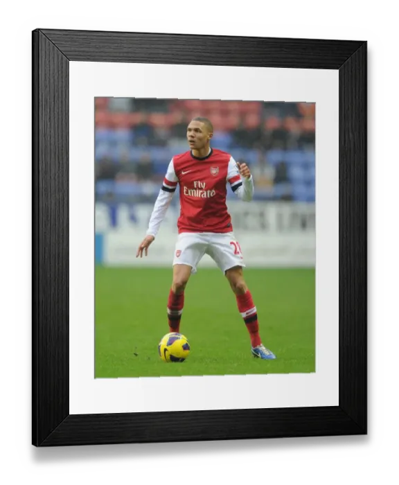 Framed Print : Arsenal's Kieran Gibbs in Action against Wigan Athletic (2012-13 Premier League)