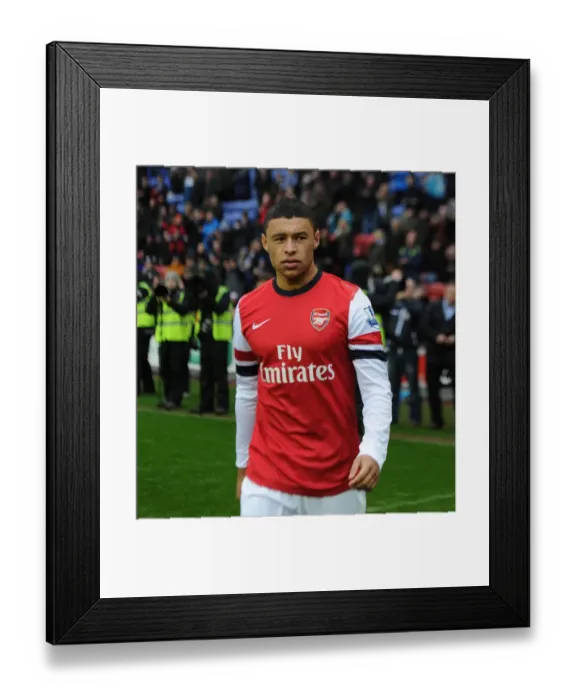 Framed Print : Alex Oxlade-Chamberlain: Arsenal Star Before Wigan Athletic Clash (2012-13)