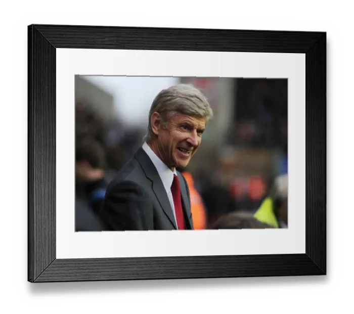 Framed Print : Arsene Wenger before Wigan Athletic vs Arsenal, Premier League 2012-13 Framed Print : Arsene Wenger before Wigan Athletic vs Arsenal, Premier League 2012-13