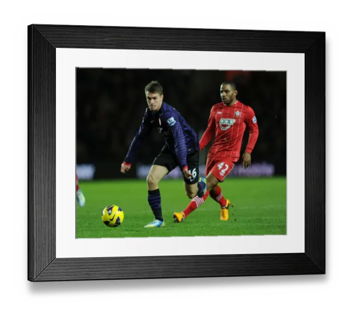 Framed Print : Aaron Ramsey Outpaces Jason Puncheon: Southampton vs Arsenal, Premier League 2012-13 Framed Print : Aaron Ramsey Outpaces Jason Puncheon: Southampton vs Arsenal, Premier League 2012-13