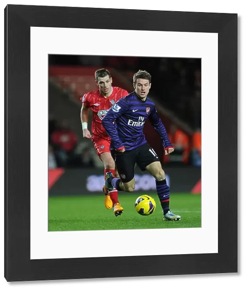 Aaron Ramsey (Arsenal) Morgan Schneiderlin (Southampton). Southampton 1: 1 Arsenal