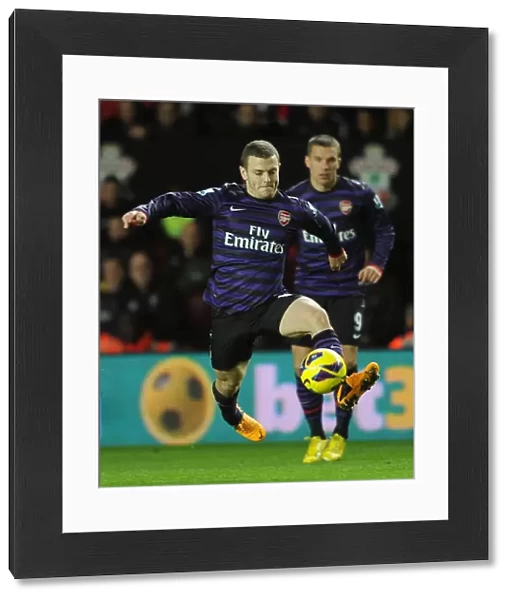 Jack Wilshere (Arsenal). Southampton 1: 1 Arsenal. Barclays Premier League. St. Marys Stadium