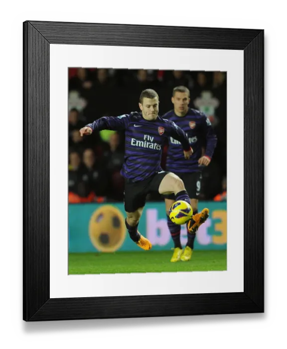 Framed Print : Jack Wilshere (Arsenal). Southampton 1: 1 Arsenal. Barclays Premier League. St. Marys Stadium