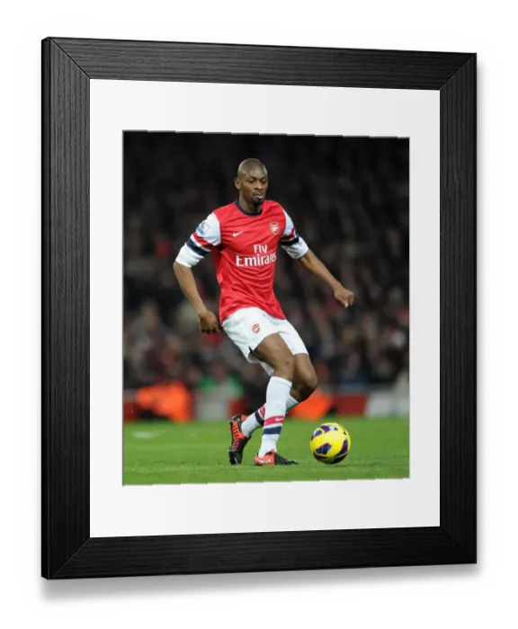 Framed Print : Abou Diaby in Action: Arsenal vs Manchester City, Premier League 2012-13