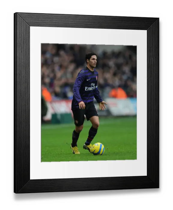 Framed Print : Mikel Arteta Leads Arsenal in FA Cup Clash against Swansea City Framed Print : Mikel Arteta Leads Arsenal in FA Cup Clash against Swansea City