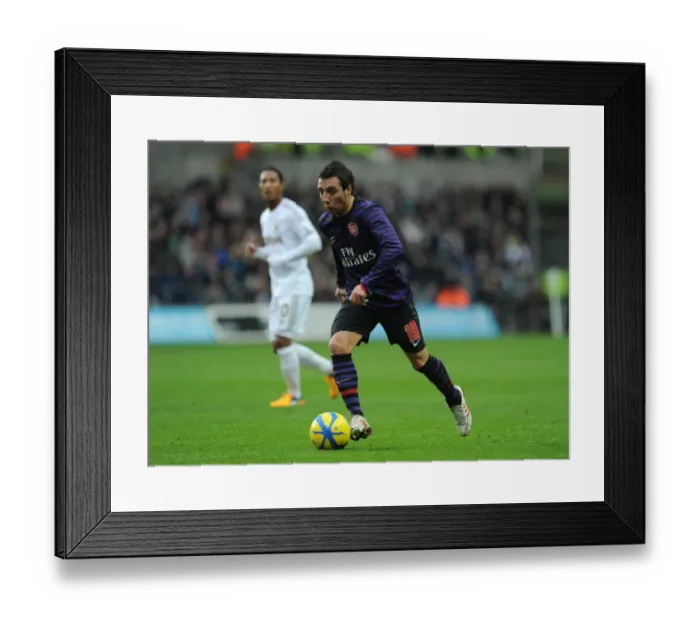 Framed Print : Santi Cazorla: Arsenal Star Shines in Swansea FA Cup Clash (2012-13)