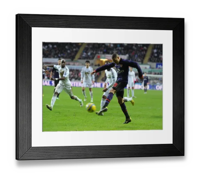 Framed Print : Kieran Gibbs Scores the Second Goal: Swansea vs Arsenal - FA Cup Third Round Framed Print : Kieran Gibbs Scores the Second Goal: Swansea vs Arsenal - FA Cup Third Round
