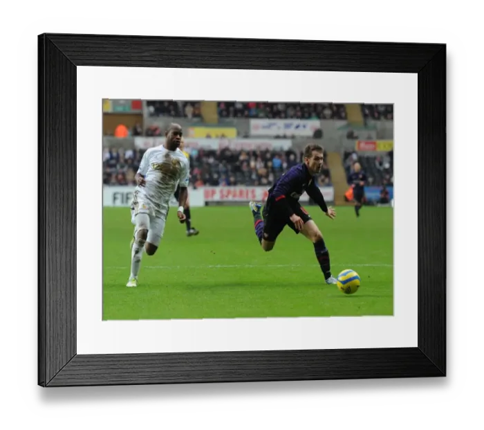 Framed Print : Ramsey vs. Tiendalli: FA Cup Clash at Swansea