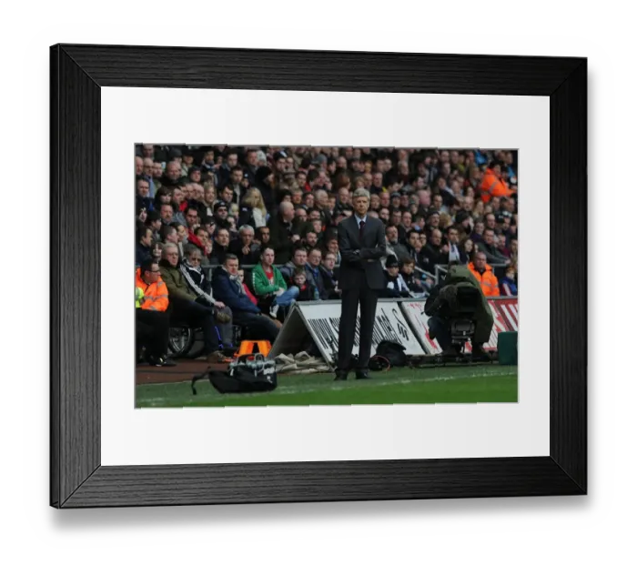 Framed Print : Arsene Wenger at Swansea City: FA Cup Third Round Match, 2013
