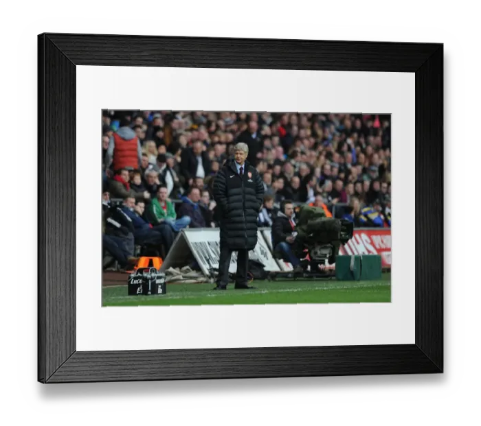 Framed Print : Arsene Wenger at Swansea City: FA Cup Third Round, 2013 Framed Print : Arsene Wenger at Swansea City: FA Cup Third Round, 2013