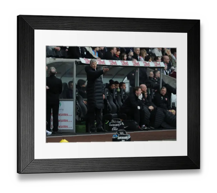 Framed Print : Arsene Wenger at Swansea City: FA Cup Third Round, 2013