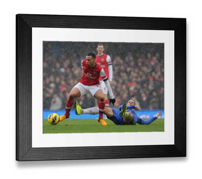 Framed Print : Clash at Stamford Bridge: Coquelin vs. Torres, Premier League Showdown Framed Print : Clash at Stamford Bridge: Coquelin vs. Torres, Premier League Showdown