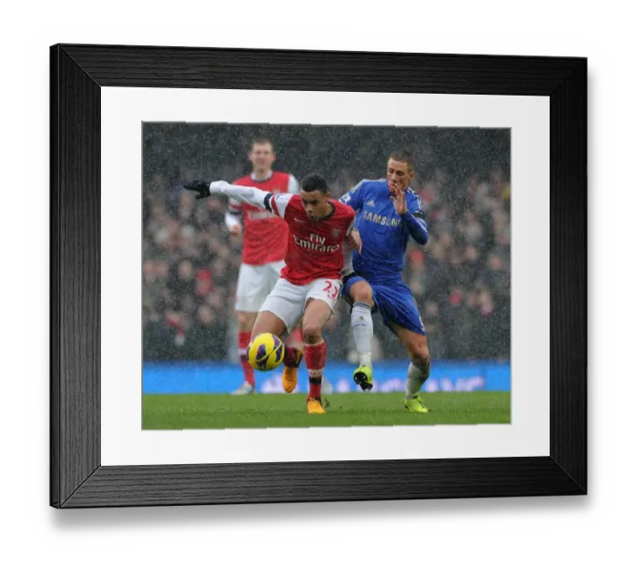 Framed Print : Coquelin vs. Torres: A Premier League Battle at Stamford Bridge (2012-13) Framed Print : Coquelin vs. Torres: A Premier League Battle at Stamford Bridge (2012-13)