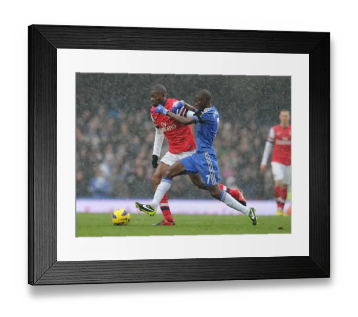 Framed Print : Abou Diaby vs Ramires: Intense Battle in Chelsea vs Arsenal Premier League Clash (2012-13) Framed Print : Abou Diaby vs Ramires: Intense Battle in Chelsea vs Arsenal Premier League Clash (2012-13)