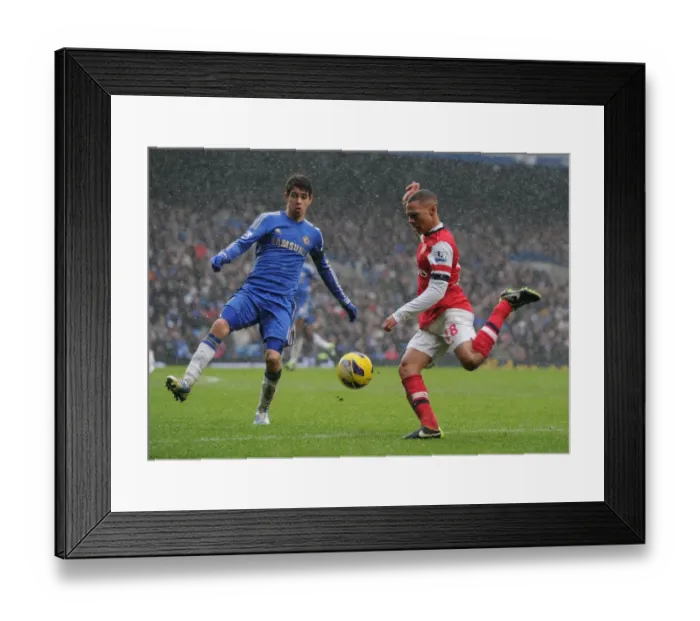 Framed Print : Clash of Talents: Gibbs vs. Oscar - Chelsea vs. Arsenal, Premier League 2012-13 Framed Print : Clash of Talents: Gibbs vs. Oscar - Chelsea vs. Arsenal, Premier League 2012-13
