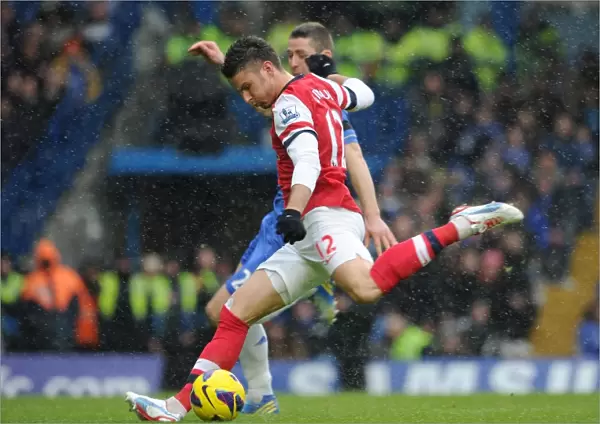 Olivier Giroud (Arsenal). Chelsea 2: 1 Arsenal. Barclays Premier League. Stamford Bridge, 20  /  1  /  13